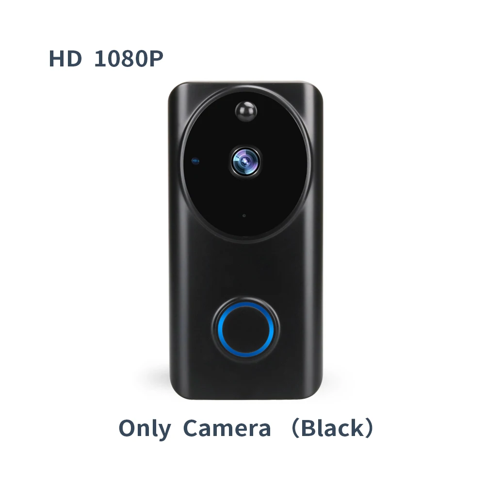 Умный Wifi беспроводной видеодомофон дверной звонок телефон 1080P наружная Камера Безопасности Водонепроницаемая IP65 ИК-сигнализация движения камера ночного видения - Цвет: option2