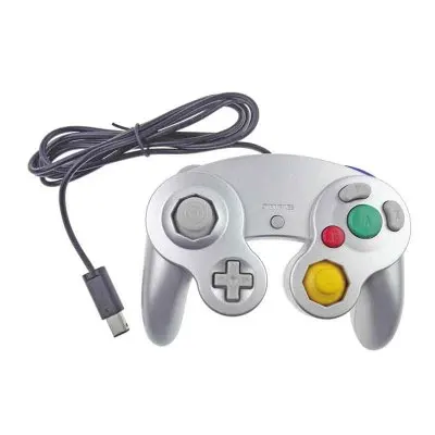 SILVER Проводной геймпад для nintendo NGC ABS одноточечная ручка игровой коврик USB контроллер для NGC/WII - Цвет: SILVER
