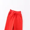 Jumping Meters New Arrival Red Children's Sweatpants Drawstring Autumn Spring Boys Girls Trousers Pants Baby Clothes 2