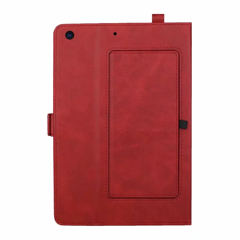 Горячая Магнитный смарт-чехол для нового iPad 7th 10,2 дюймов тонкий из искусственной кожи чехол для iPad 10,2 чехол с карандашом держатель+ защитная пленка на экран+ стилус - Цвет: Красный