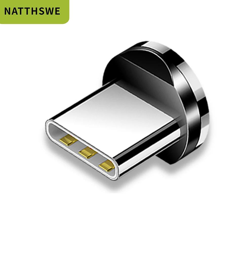 Магнитный usb-кабель NATTHSWE для iPhone XR X 7 8, зарядное устройство Micro type C для быстрой зарядки, магнитный USB-C