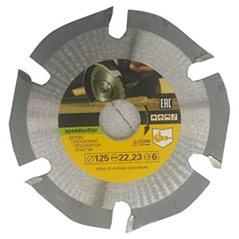 125 мм 6 т дисковая пила Мультитул шлифовальная Пила диск с твердосплавным наконечником режущий диск для резки дерева Дисковые Лезвия для угловых шлифовальных машин