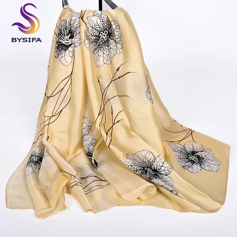 

[BYSIFA] Snow White Silk Scarf Women 2019 Spring Summer Beach Shawl Cover -ups Fashion Dragonfly Design Ladies Long Neck Scarves