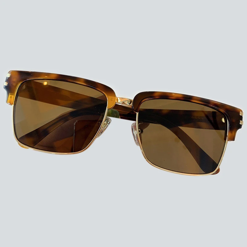 No 5 Солнцезащитные очки в полуоправе для женщин gafas de sol hombre дизайнерские Квадратные Солнцезащитные очки женские - Цвет линз: No 5