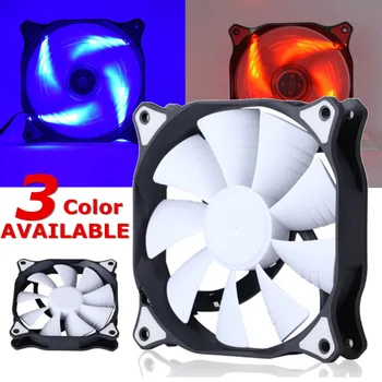 

120mm Computer Fan 3/4 Pin LED Light Computer Cooling Fans Air Cooler Heatsink for Computer Case Mining Computer Components 12V