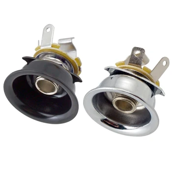 

Jack Plug Socket Output Plate Electric Guitar Replacement Parts for Telecaster Guitar 2 Pcs of Set