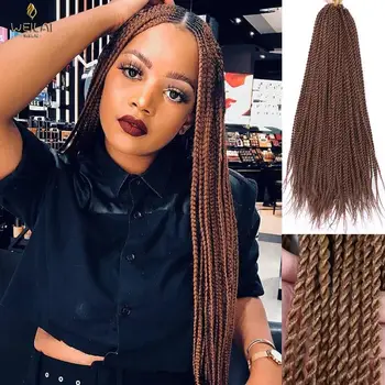 

Ombre Synthetic Color Senegal Twist Braid WEILAI 14-22" 30pcs/Pack of Low Temperature Fiber Crochet Braid