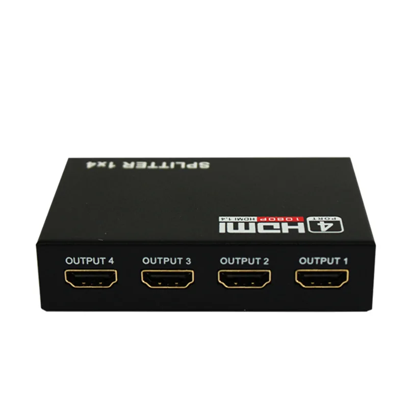 HDMI разделитель 1X4 Full HD 1080P видео разделитель 1 в 4 Выход Усилитель дисплей для HDTV DVD PS3 Xbox HDCP видео