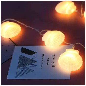 

Sea Shell LED Light String Light Night Light Christmas Tree Decoration Party Wedding Festival Decor Xmas Kids Children Gift Room