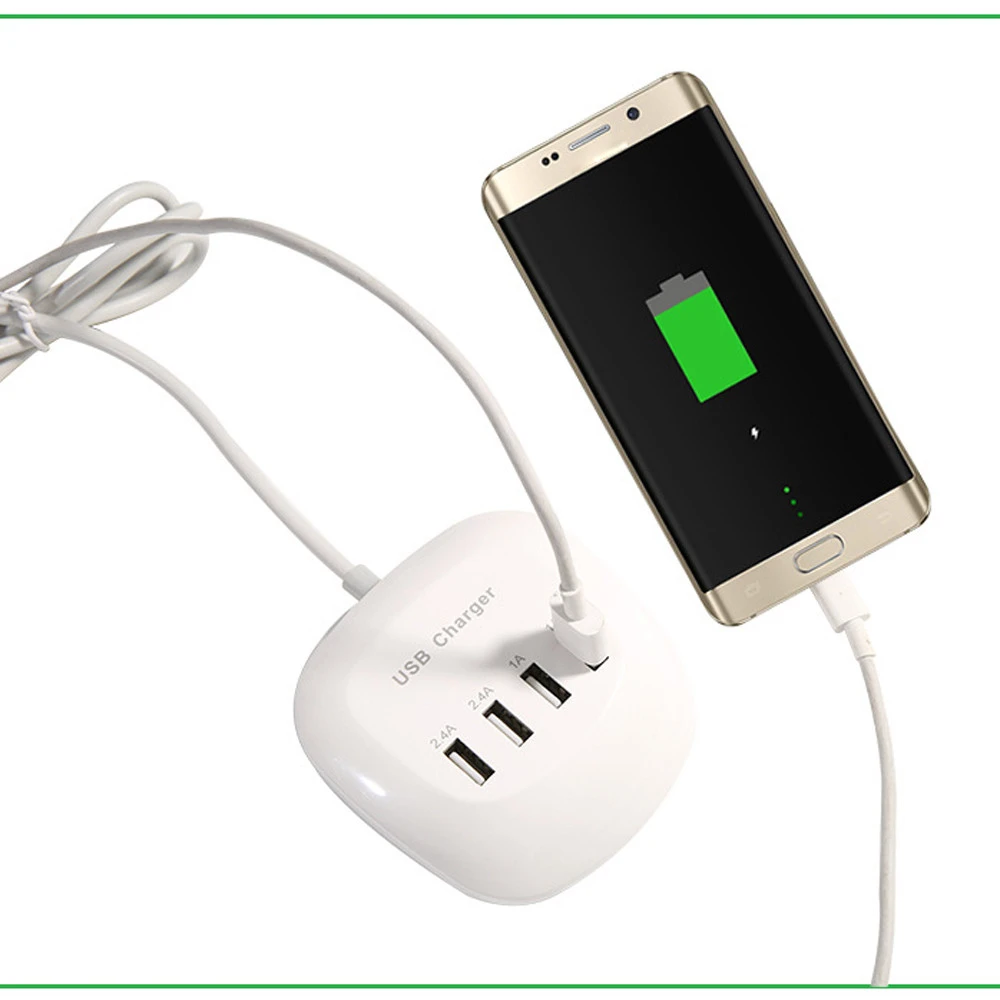 Быстрое зарядное устройство USB power 4 зарядная станция с портами USB Hub 5V 1A/2.4A штекер питания быстрая зарядка USB многофункциональное зарядное устройство
