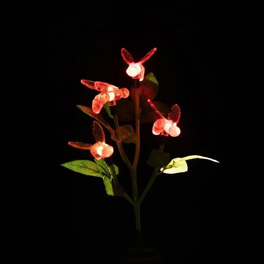 Светодиодный светильник от насекомых на солнечной батарее светящийся Пчелой