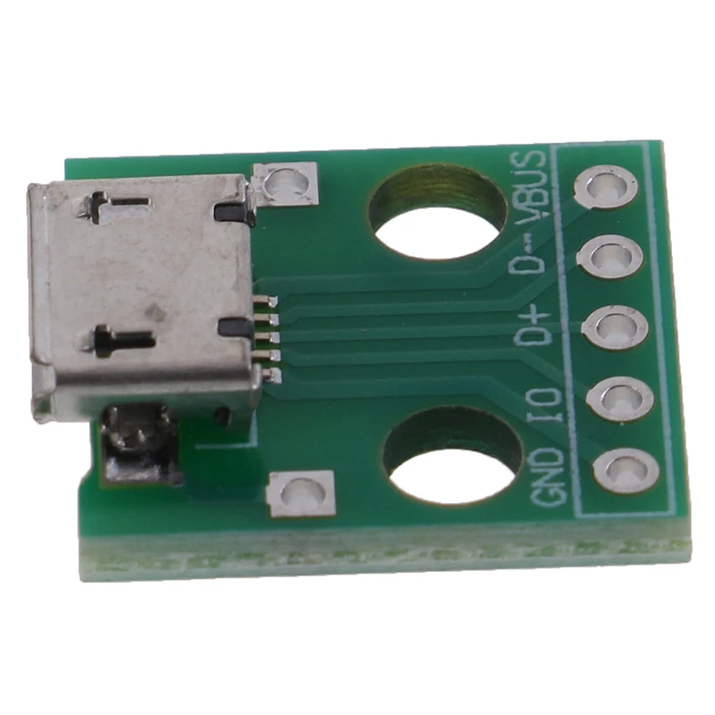 10 шт. MICRO USB адаптер DIP 5pin разъем PCB конвертер макетная плата коммутационная