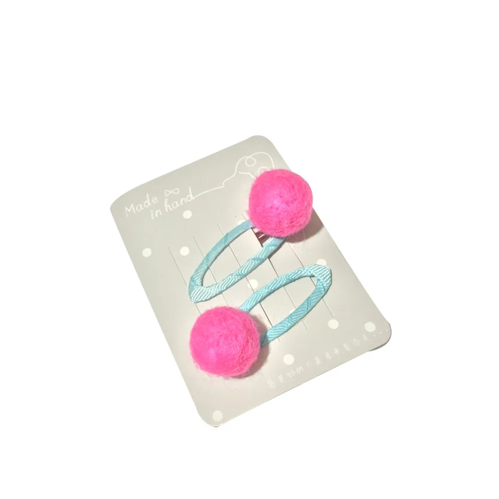 2Pcs Kids Infant Hairpin Baby Girl Hair Clips Girls Candy Colors Princess Hair Clip Set Infantil Girl Headwear Baby 