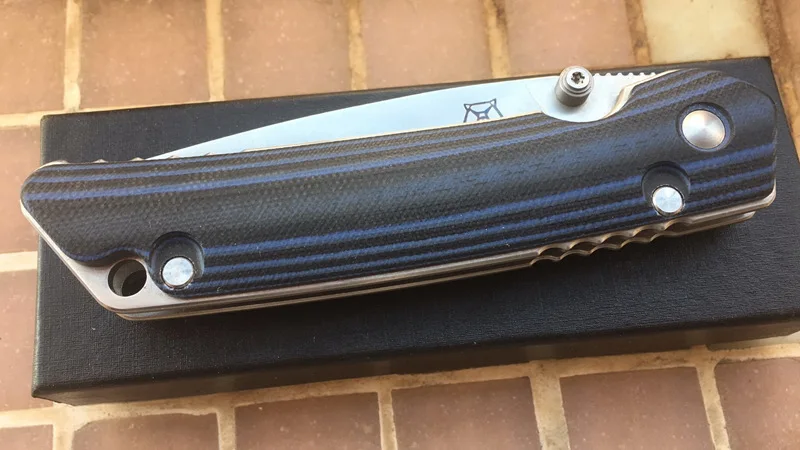 JUFULE Bear Tabargan 95 F3 111 D2 стальное лезвие G10 Ручка для кемпинга и охоты карманные Фруктовые Ножи EDC инструменты складной нож - Цвет: blue black
