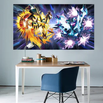 

[Self-Adhesive] 3D Pokemon 791 Japan Anime Wall Stickers Mural Decal Wall Murals AJ WALLPAPER Belly