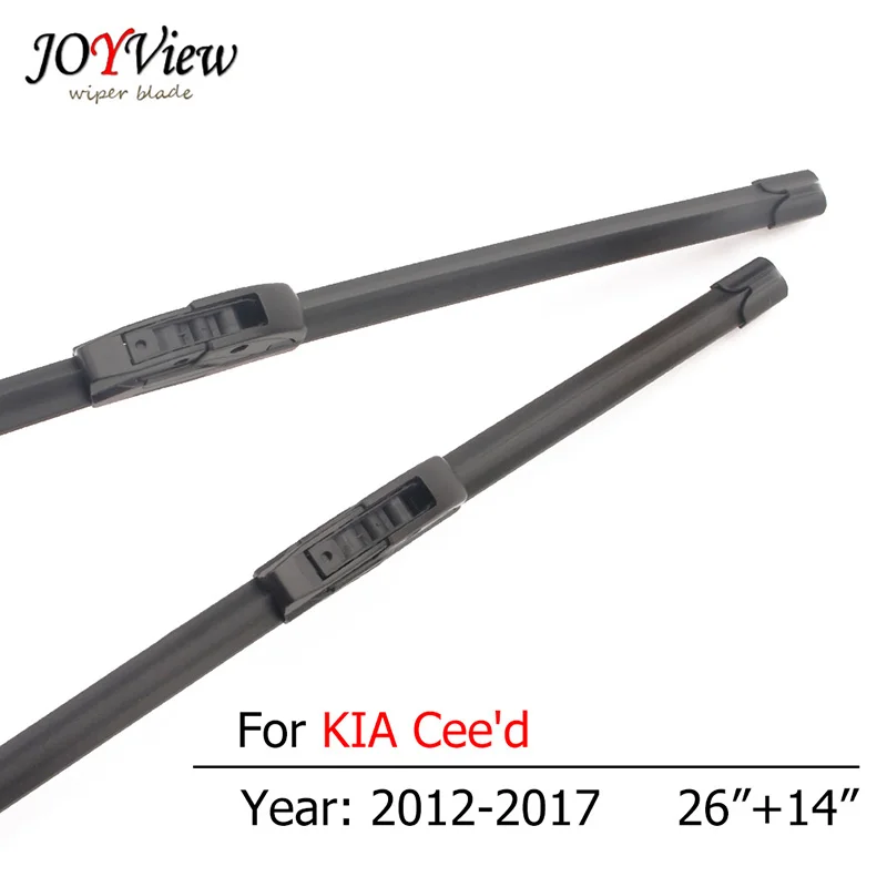 S410 автомобилей спереди стеклоочистителей для KIA Cee 'd 2010 2011 2012 2013 крюк Тип стеклоочистители 2 шт. в комплекте - Цвет: 2012-2017