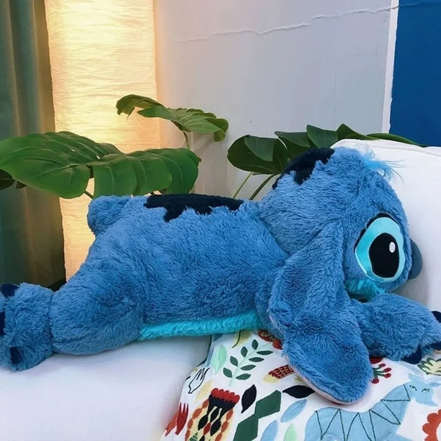 60cm Lilo And Stitch Disney Store Big Stuffed Animals Toys Pillow With Anime For Sleep Kids Dolls Girls Children Birthday Gift