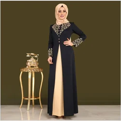 New Muslim Robe Fashion Gilt Printed Dubai Dress Muslim Fashion African Dress