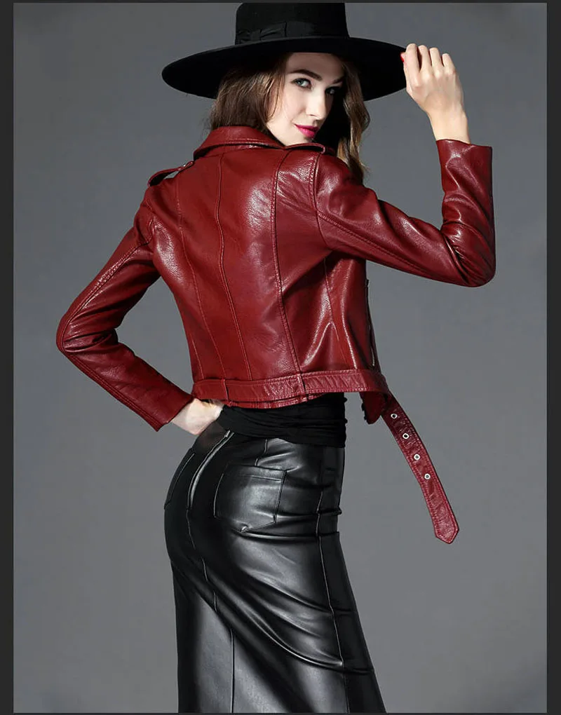 2019 4 цвета на выбор женские пальто из искусственной кожи Осенняя Женская куртка с отворотом