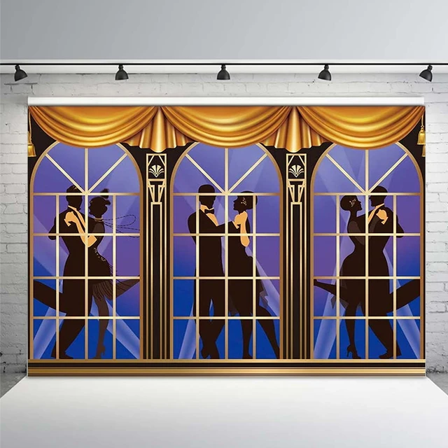 Mocsicka Great Gatsby Birthday Backdrop Roaring 20s Retro 1920s The Great Gatsby  Party Decorations Photography Background - Backgrounds - AliExpress