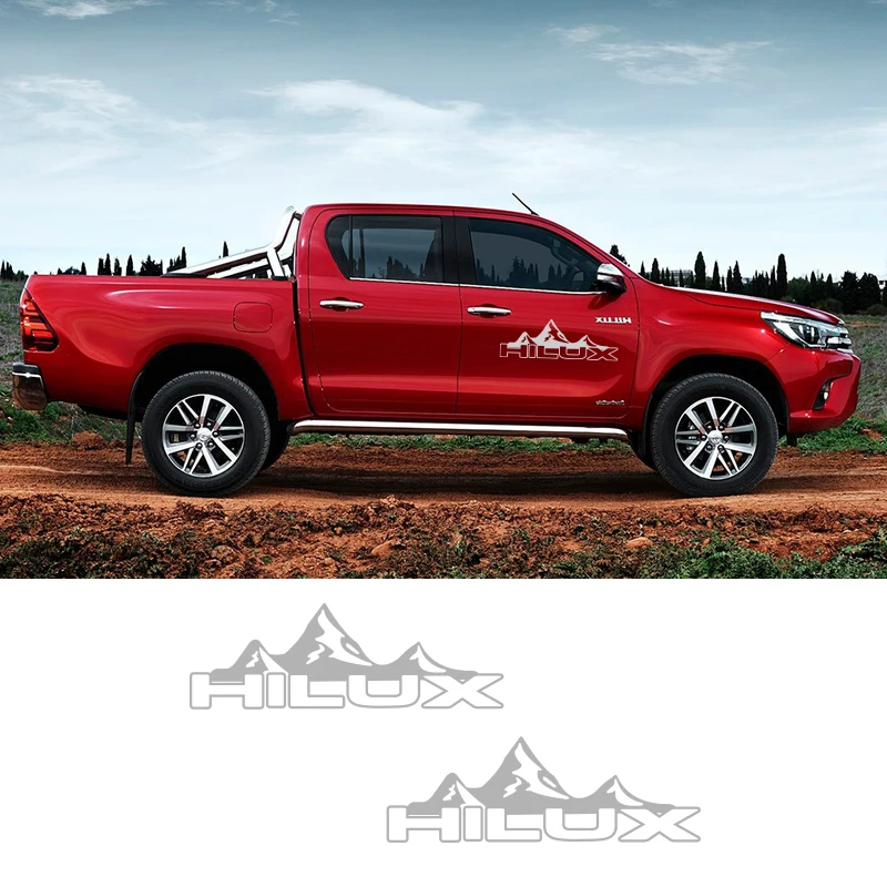 2 шт. автомобильные виниловые боковые полосы наклейки Авто графика для Toyota HiLux