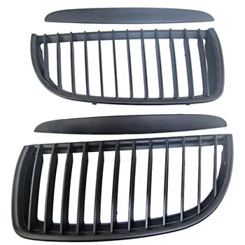 

Black Front Kidney Grill Grilles For Bmw 05-08 Sedan Wagon E90 E91 320I-335I 4Dr