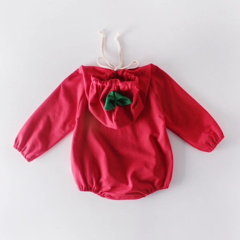 Koodykids/Боди для маленьких девочек; весенние комбинезоны с капюшоном; милые комбинезоны с капюшоном для маленьких мальчиков; Осенняя модная одежда с принтом и рукавами для маленьких мальчиков