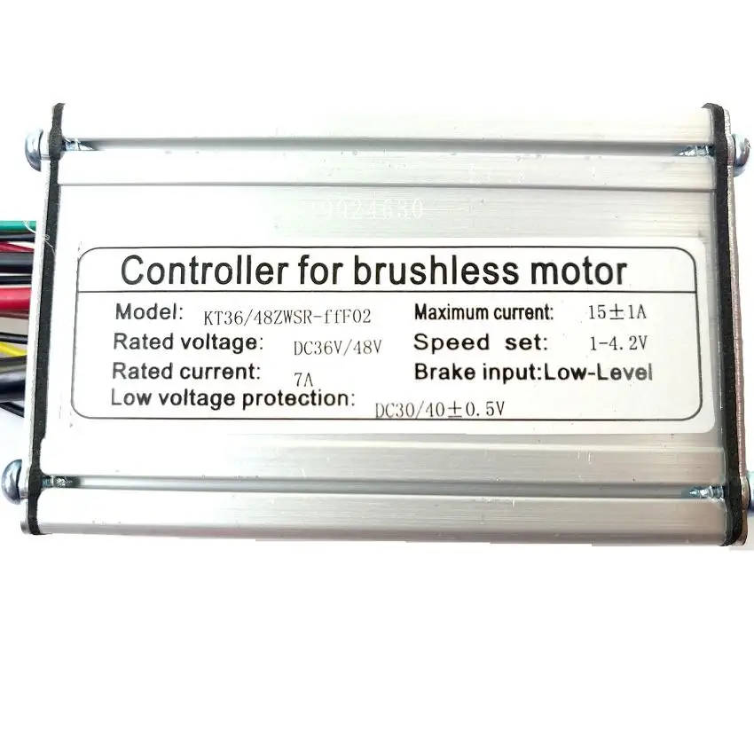  KT 36v 48v 15A controller with KT LED/LCD display FT-21X thumb throttle 1to 4 cable - 4000530920191