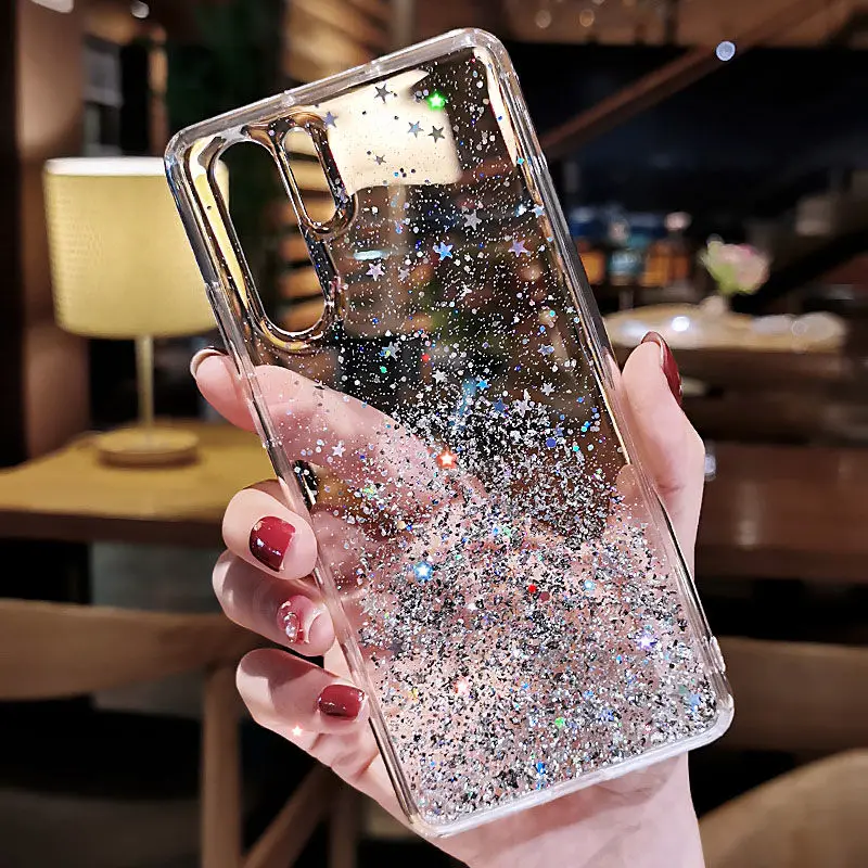 

Bling Glitter Sequins Case for Huawei P Smart Plus Z Y9 Y6 Y5 Y7 Prime 2019 P30 P20 P9 P10 Lite Honor 7C 7A 20 Pro 10i 20i Cover
