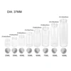 6PC 25ml 30ml 40ml 50ml 60ml 70ml 80ml 90ml Mini Glass Clear Bottle With Silver Screw Aluminum Cap Food Container Jars Vials 1