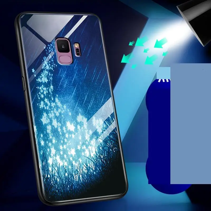 Чехол в виде светящегося стекла для samsung Galaxy Note 10 Plus чехол для samsung Note10plus S9 S8 S10 Note10+ Note10 Coque Funda