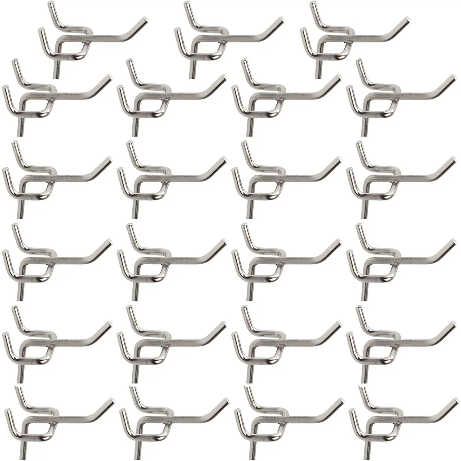 

50Pcs Durable Carbon Steel Practical Pegboard Hooks Workshop Storage Garage Work Shop Organization Display Hanging Tool
