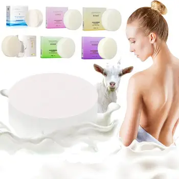 

50g Handmade Goat's Milk Soap Facial Whitening Soap Whitening Bath Rose Revitalizing Soap Tightening Pores Body Face Beauty Care