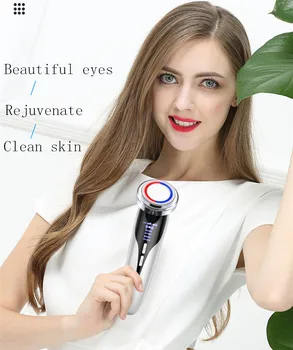 

Deep makeup removing facial lifting and tightening, red and blue light cleaning facial massage instrument leading in instrument