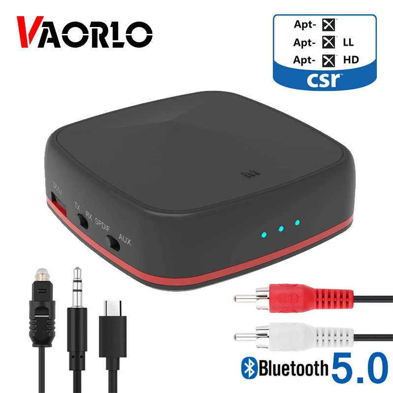 Низкая задержка CSR8675 5,0 Bluetooth аудио приемник передатчик 3,5 мм AUX SPDIF оптический разъем Aptx HD беспроводной адаптер для ТВ автомобиля ПК