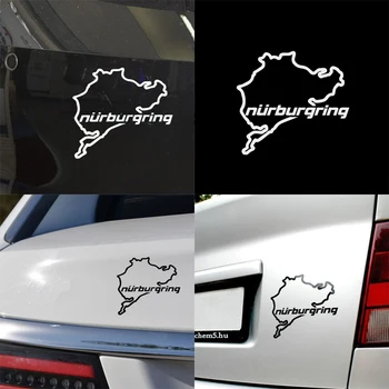 Car Styling Racing Road nursery burgring moda creativa adesivi per finestre Decal Детали acacessórios Pegatinas Para Coche