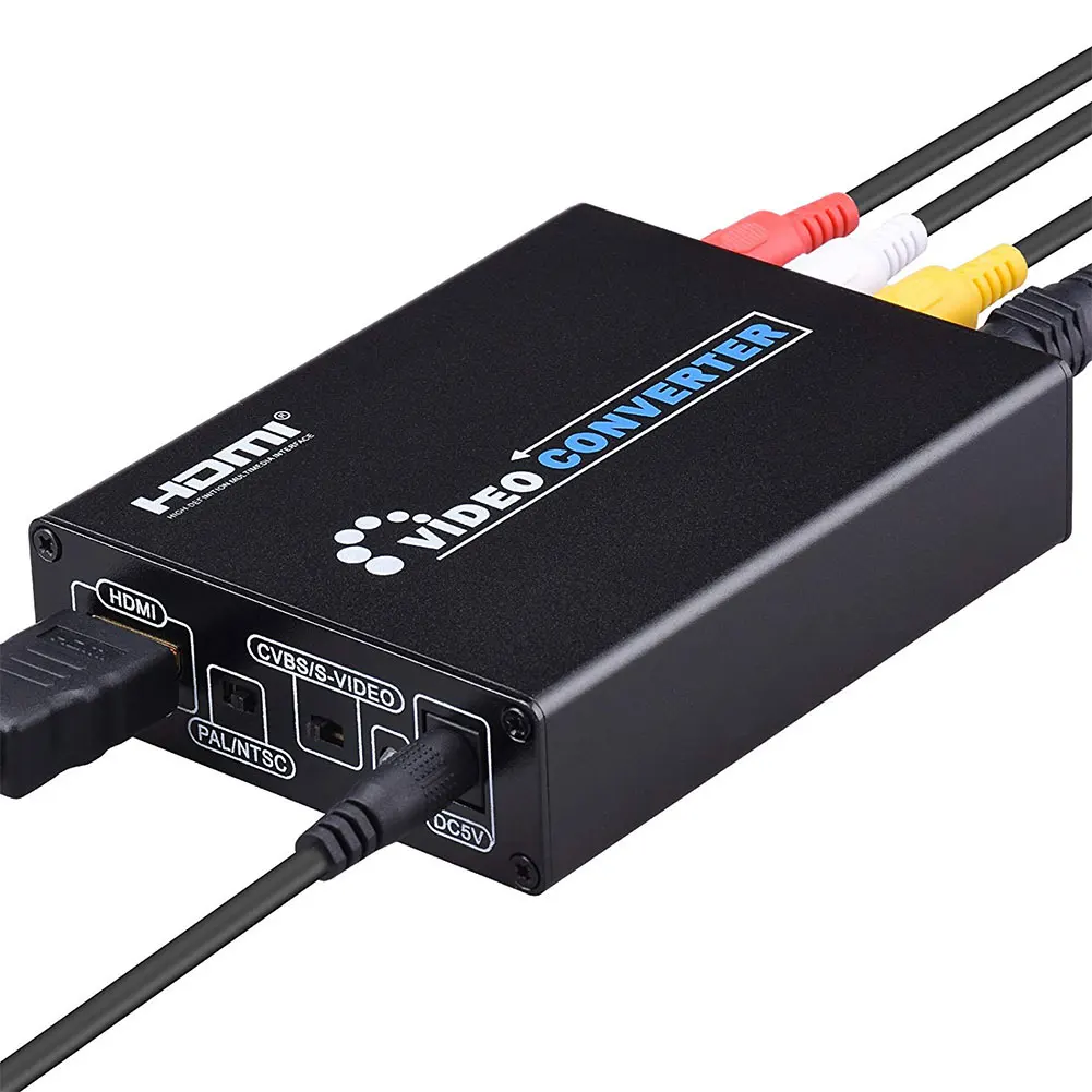 HDMI к RCA AV и S-video адаптер конвертер HDMI к 3RCA AV CVBS, HDMI 1080P Аудио видео конвертер адаптер для ПК Xbox PS3 tv