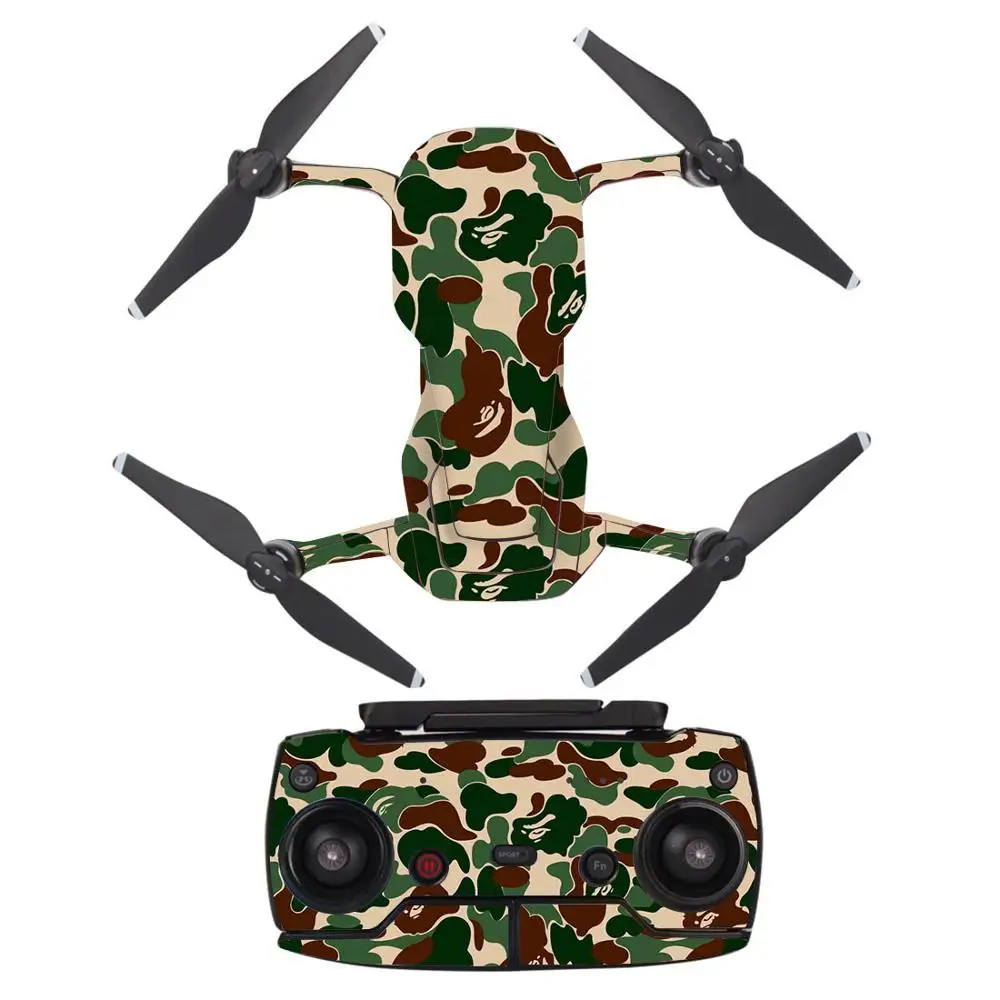 ПВХ водонепроницаемый стикер для DJI MAVIC AIR Drone корпус оболочка защита кожи Квадрокоптер камера Drone Кожа Наклейка s Аксессуары - Цвет: YSDJM-A0079