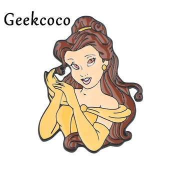 

20pcs/lot J1036 Cartoon Beauty And The Monster Enamel Pins Brooches Badges Lapel pin Creative For Clothes Backpack Jewelry gift