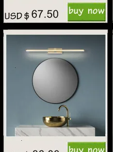 Luminária led espelhada de parede, 40-120cm 16-48w