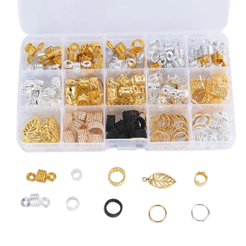 200 шт./кор. металлические дреды для волос аксессуары манжеты бусины плетения