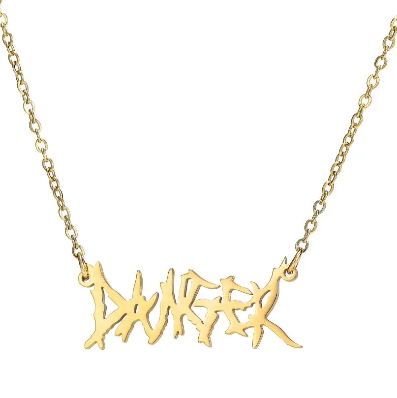 Hip Hop Letter Necklace