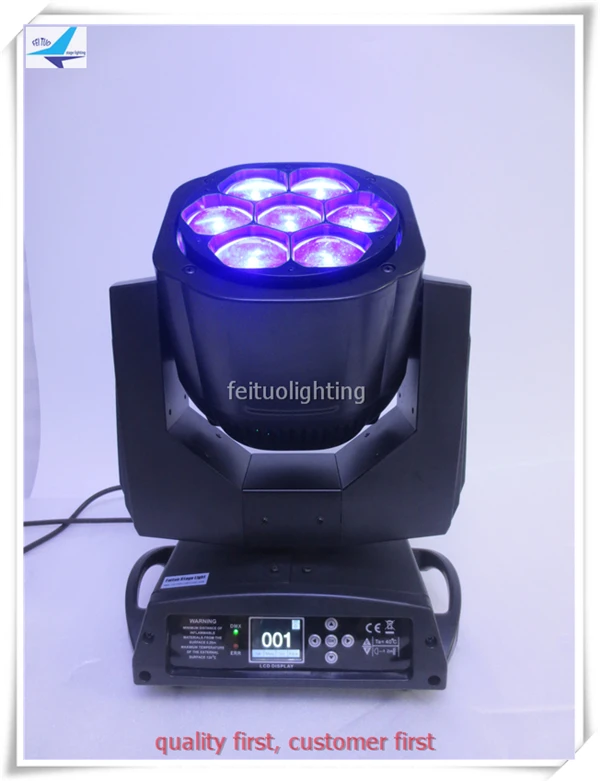 H 4/Лот Мини пчелиный глаз dj светильник ing 7x15w 4in1 rgbw красочный зум dmx луч