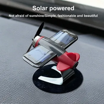 

Car Accessories Interior 2020 Airplane Model Solar Energy Rotate Aircraft Dashboard Perfume Airplane Decoration Car Ornaments