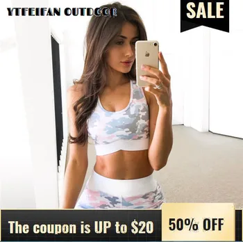 

Workout Clothes for Women Fashion Camouflage Printed Yoga Sports Suit 2 Piece Set Comfortable Fitness Clothing Tracksuit