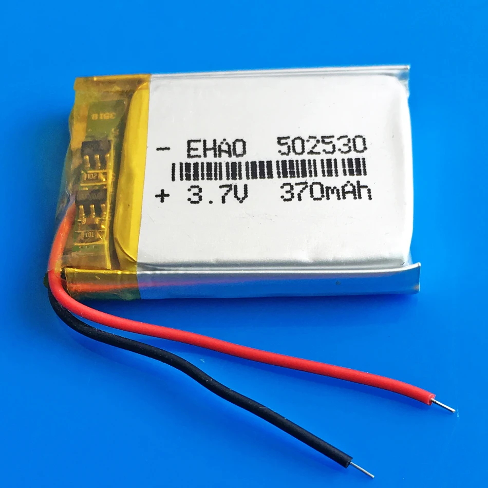 3,7 в 370 мАч литий-полимерный аккумулятор 502530 для MP3 MP4 gps DVD bluetooth рекордер электронная книга камера - Цвет: 1pcs