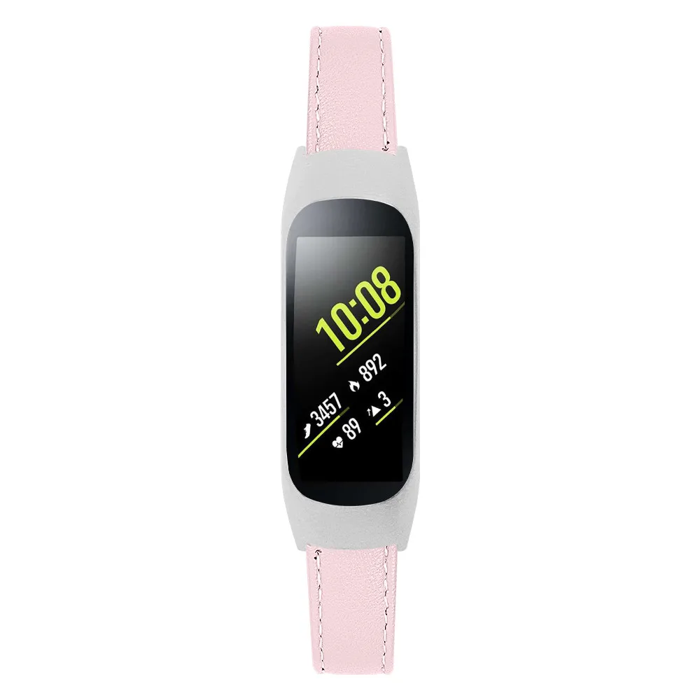 Новейшая мода из натуральной кожи ремешок для часов для samsung galaxy fit-e R375+ металлический каркас сменный ремешок для galaxy Watch# G1