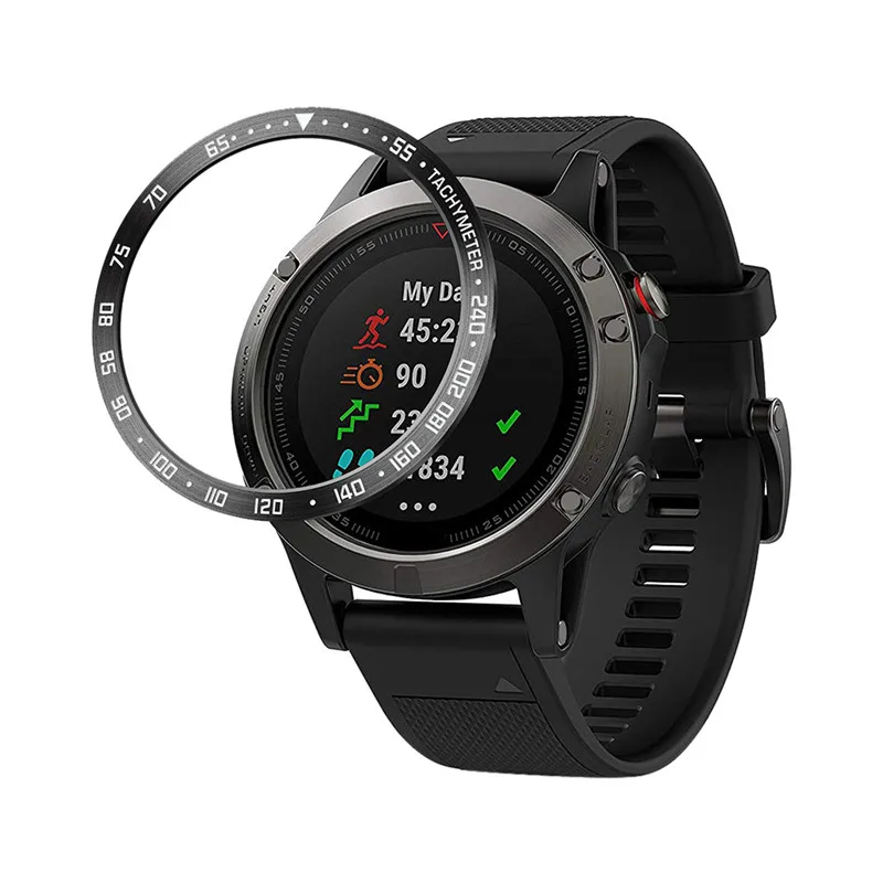 Кольцо для часов клейкая крышка металлический корпус против царапин Garmin Fenix 5/Fenix
