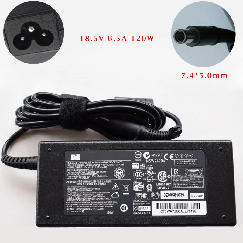 

18.5V 6.5A 120W 7.4*5.0mm AC/DC Adapter For HP OMNI 100 MS200 MS218CN All-in-one Computer Power Adapter Charger