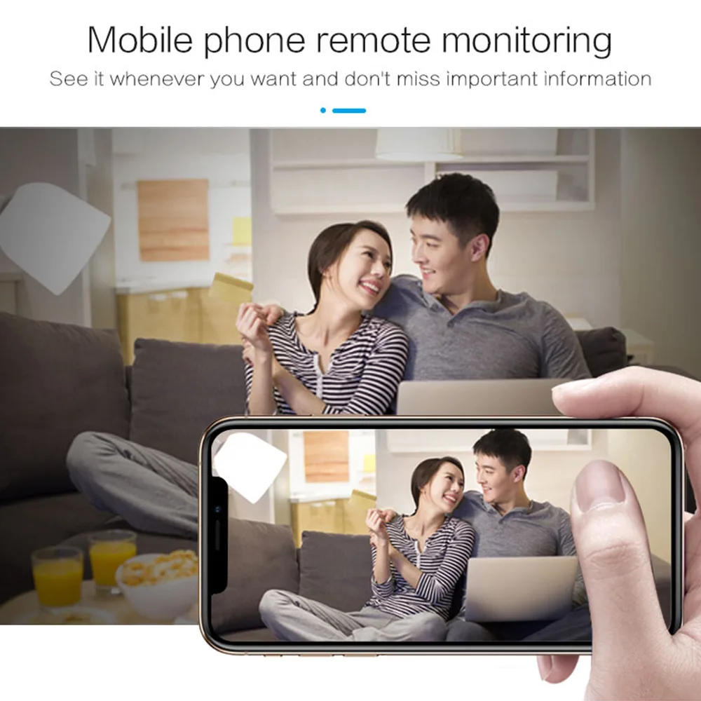 Мини WiFi камера 1080P IP портативная беспроводная безопасности встроенный микрофон с